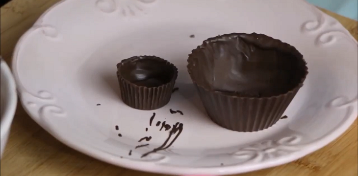 Forminhas de chocolate brigadeiro gourmet